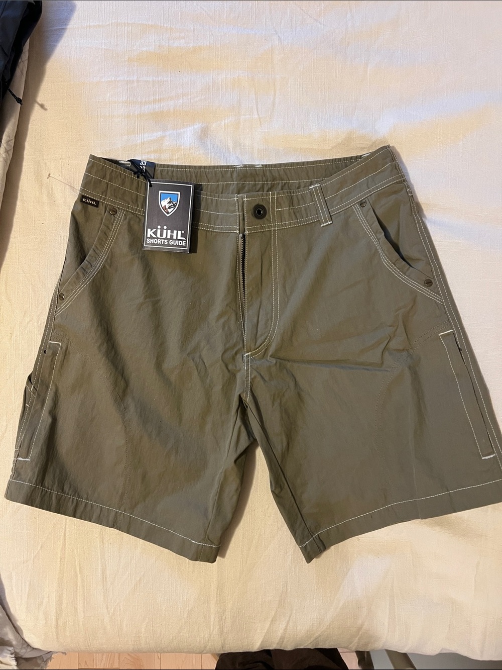 Kuhl Men's Cargo Shorts in Olive Green
